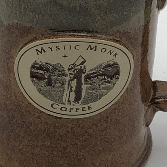 Sunset Hill Stoneware Double Handled Mystic Monk Coffee Mug - Picture 2 of 9